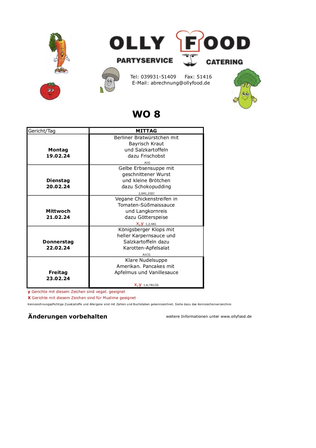 Kinderspeieplan Woche 08