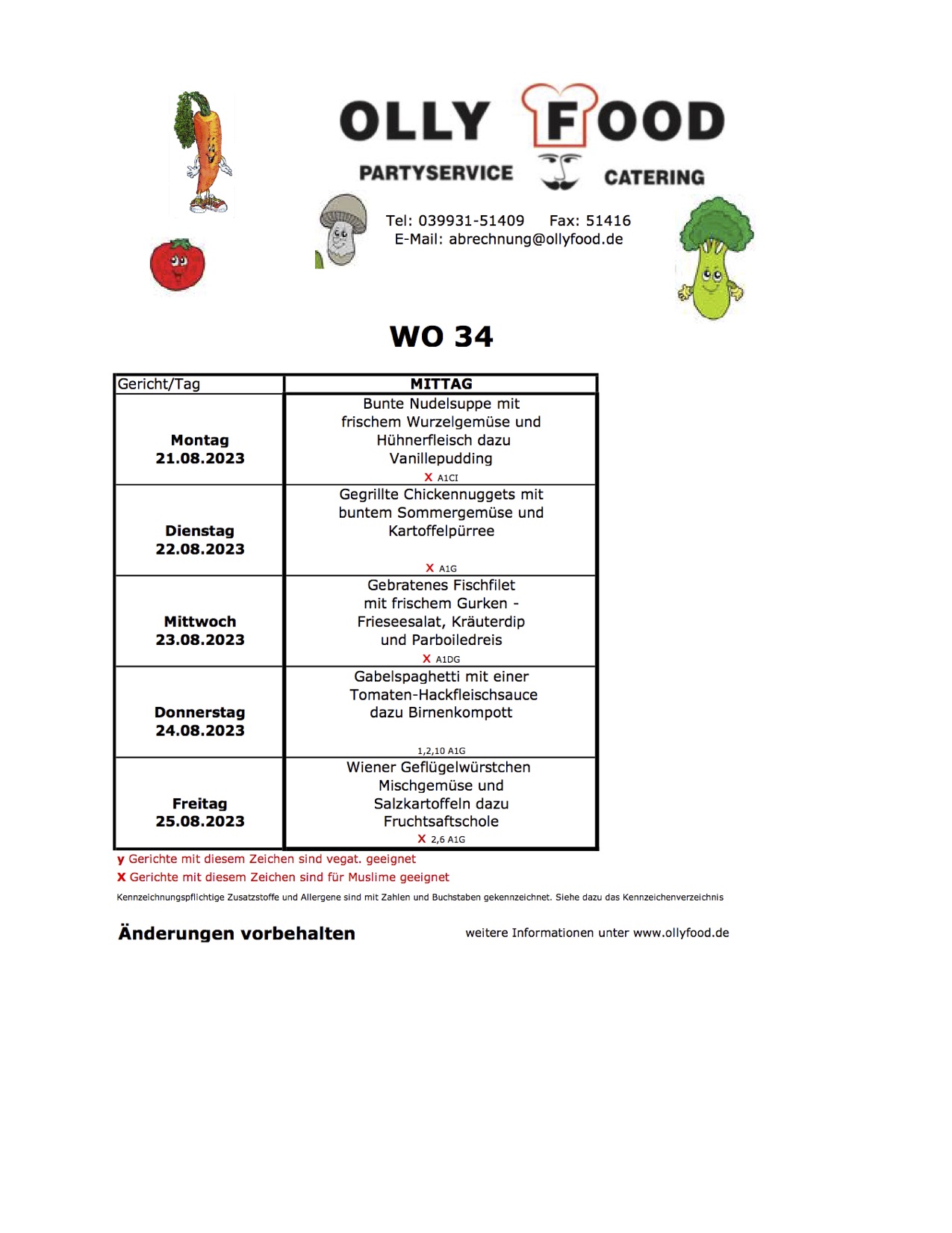 Kinderspeieplan Woche 34